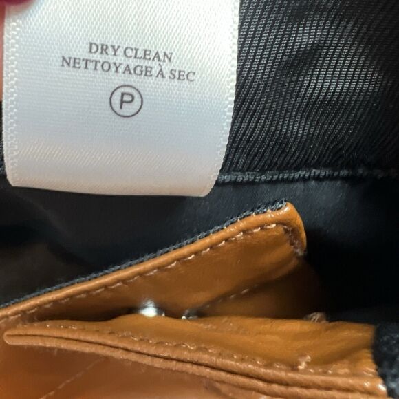 A.L.C. Brown Leather Flare Pants - Picture 9 of 12